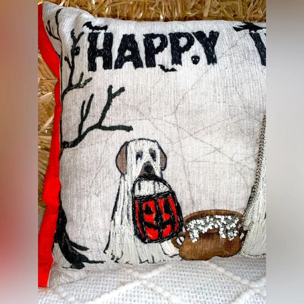 Halloween Decor Dogs in Ghost Costumes Trick or Treating Happy Halloween- NWT